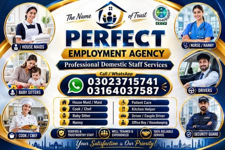 Patient Attendant /Nurse /Baby sitter /Maids /Helper /Cook /Driver