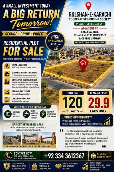 Prime Plot for Sale – Excellent Investment Opportunity!
