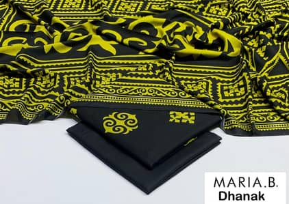 MARIA B PRINTED DHANAK 3PC