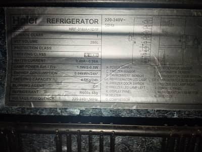 Haier 316 tuch panel