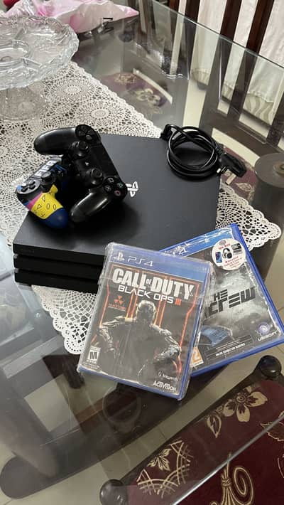 PS4 pro in great condition. With games