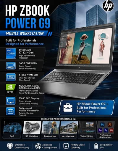 Hp Zbook i7, 12 gen