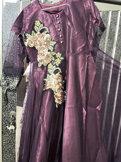 Purple long maxi