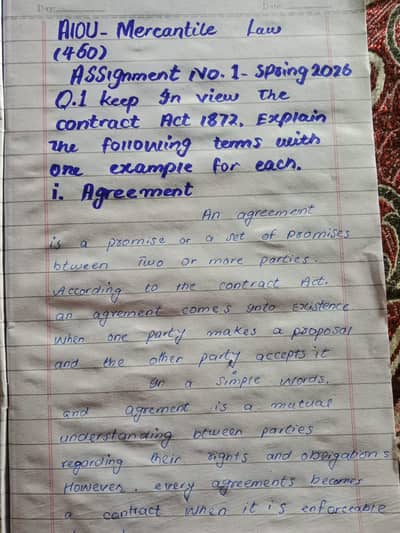 AIOU spring assignment
