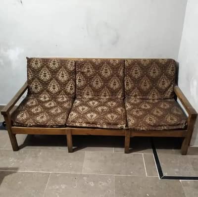 5 Seater Wood Sofa