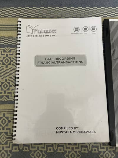 ACCA FA1 Financial Transactions Books – Brand New Condition