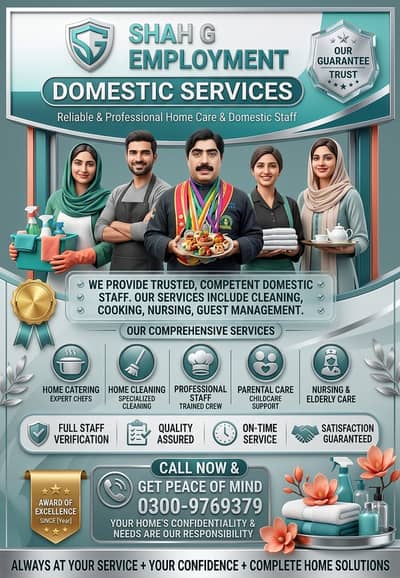 Maid /Cook/ Baby Care / Patient Care / Nurse / Kitchen Helper/ Driver