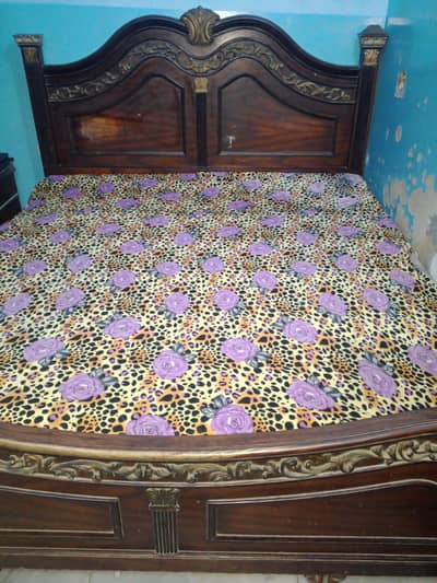 Solid Wooden Single Bed – Heavy & Strong Wood