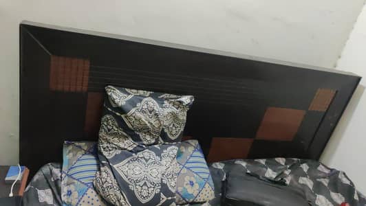 Bed With Side Table And Mattress