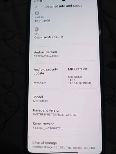 Xiaomi Redmi K40 Gaming 12gb+3gb 128gb Exchange possible