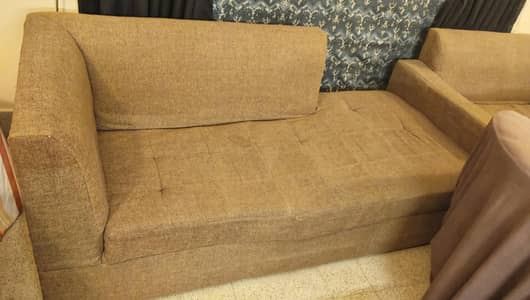 L Shaped 6 seats sofa set.