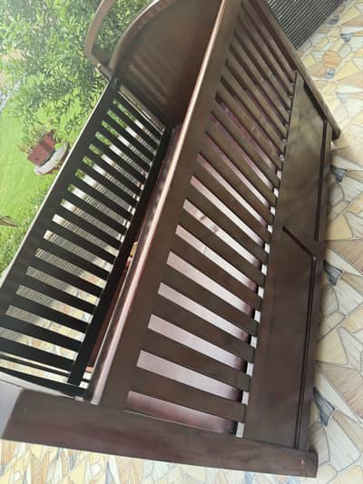 Solid Wood Baby Cot with two spacious drawers