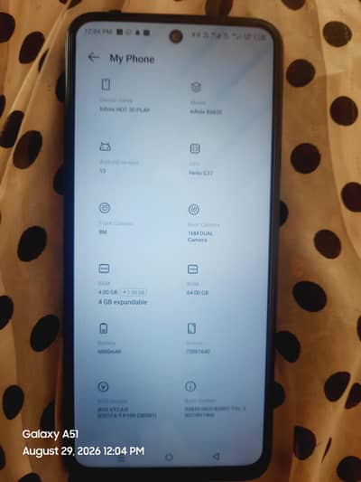 Infinix Hot 30 Play arjunt sale 4 64