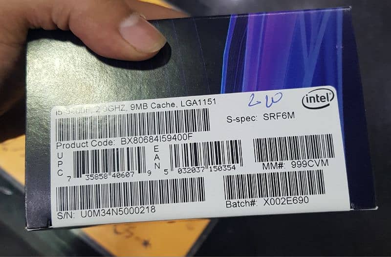 Core i5 9400F processor 1