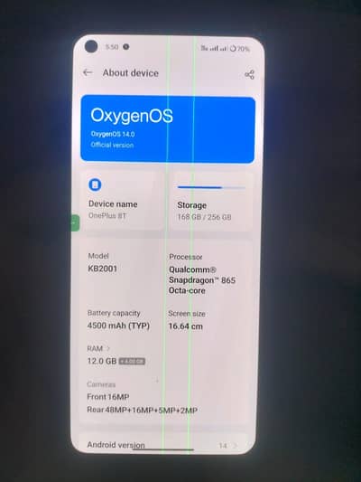 One Plus 8T 12+256 may ha