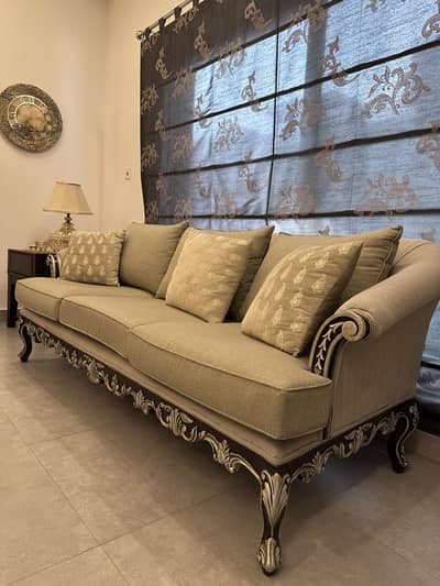 7 Seater Solid Sheehan Wood sofa set
