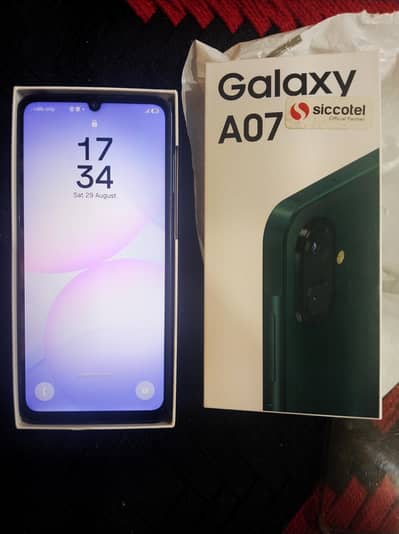 Samsung Mobile A07 128GB with charger