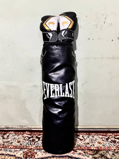PUNCHING BAG WITH GLOVES BRAND NEW ZERO ZERO