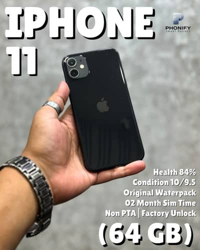 iPhone 11 Non PTA 64GB 02 Month Sim Tme