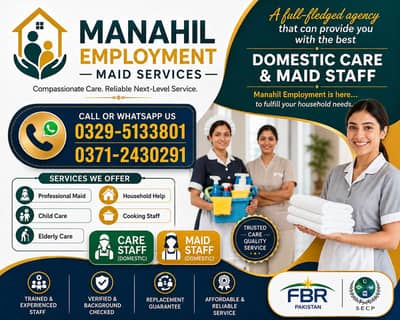House Maids Babyistter Couple Nurse Patient Care Helper Maid Available