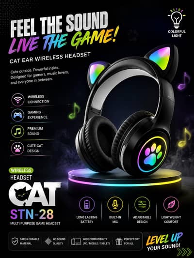 ‎ Luxury Wireless Headphones | Deep Bass & HD Sound 