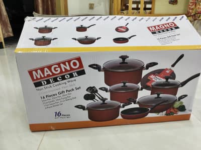 non stick set 16 piece new box pack