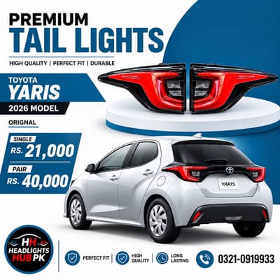  Title  Toyota Yaris 2026 Model Original Tail Lights | Pair & Single