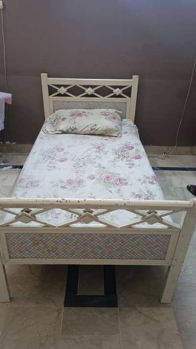 wooden bed