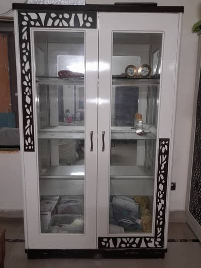 Wooden Glass Door cabinet/Divider