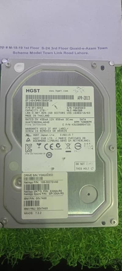 HGST 2 tab hard 100 ok helth 100 ok