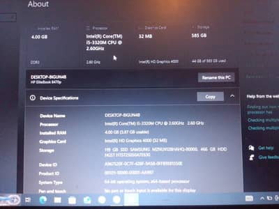 HP EliteBook 8470p Core i5 Laptop | SSD + HDD | Charger Included