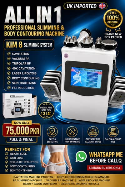 KIM 8 Slimming System | Vacuum RF | Laser Lipolysis | Salon Equipment