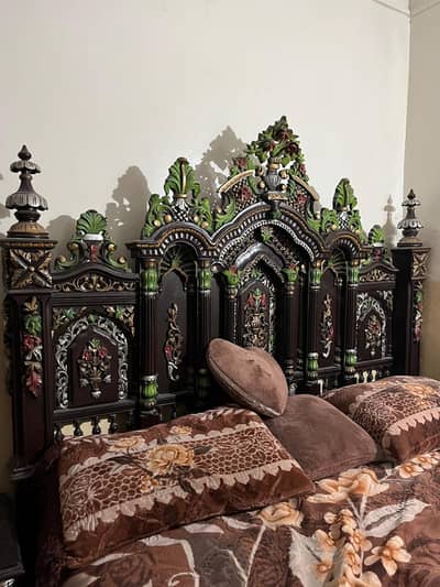 RARE WOOD BED