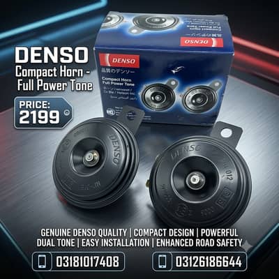 DENSO Compact Horn - Full Power Tone (Set of 2)