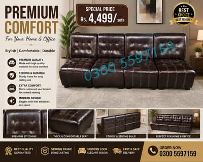 Office single sofa, sofa set, sofa chair table, office furniture centr