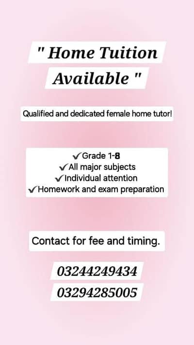 female home tutor service