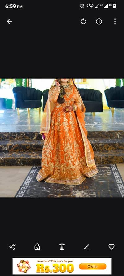 Mehndi Dress by Akbar Aslam