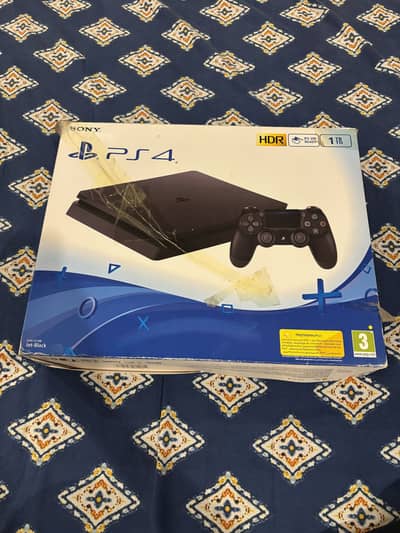 PS4 Slim 1TB With Box, Extra Controller and 7 Games