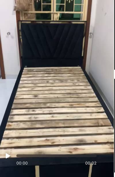 Velvet Single Bed_ Good condition