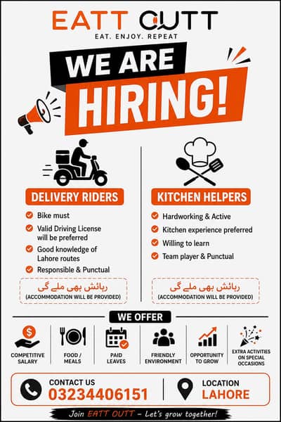 Staff Required.