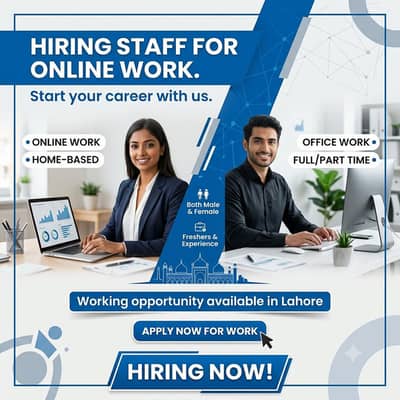 hiring for staff online/onsite both