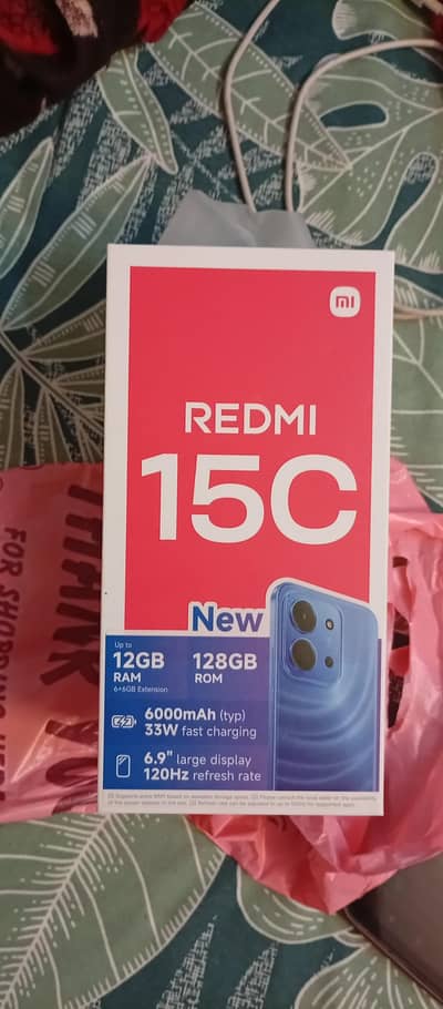 Redmi 15c Blue   open box 10/10 6/128
