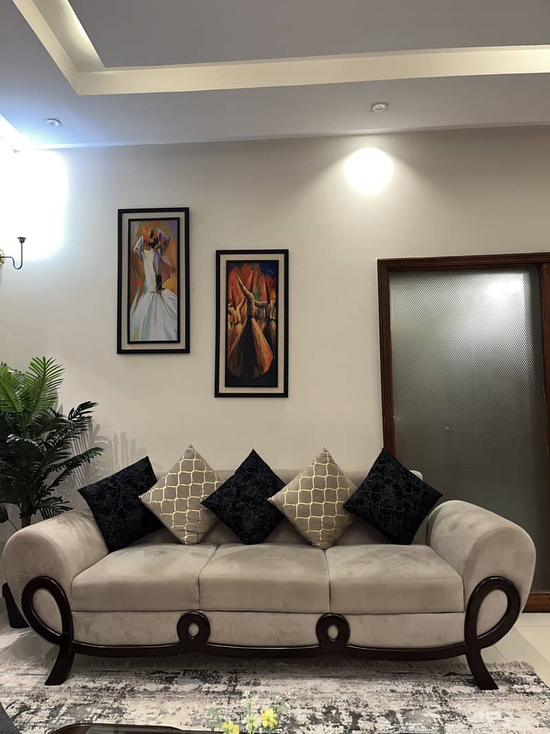 Premium Cherry sofa set with table 2