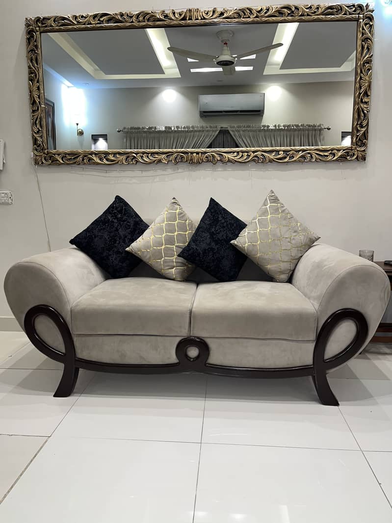Premium Cherry sofa set with table 5