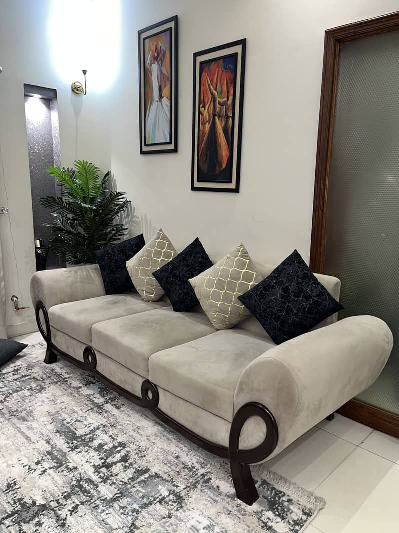 Premium Cherry sofa set with table 7