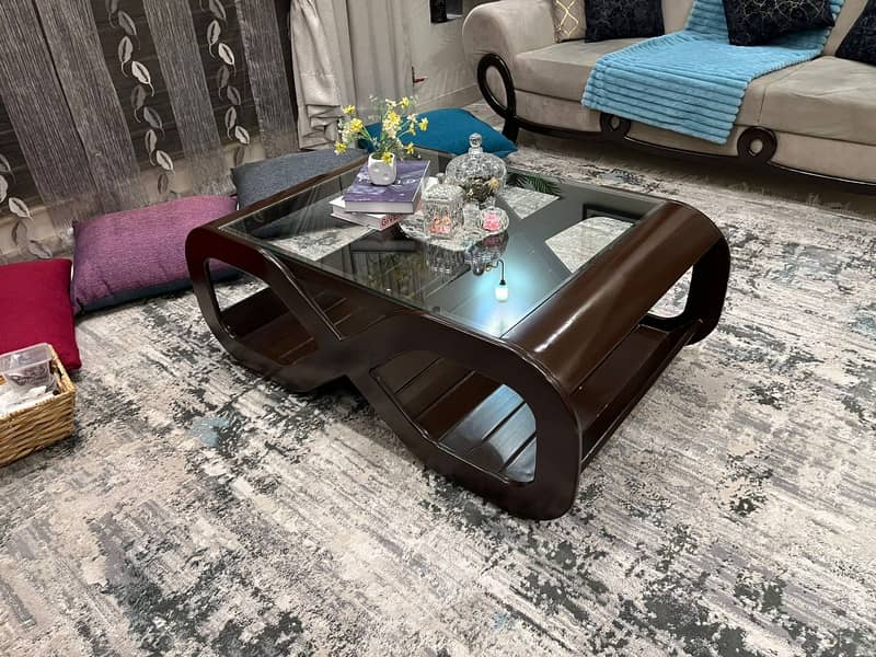 Premium Cherry sofa set with table 11