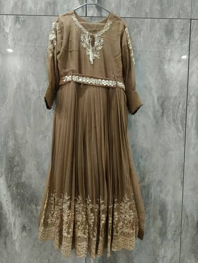 Heavy Embroidered Wedding Maxi – Large Size | 1 Time Worn