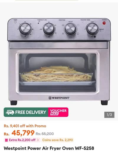 Westpoint air fryer + Oven