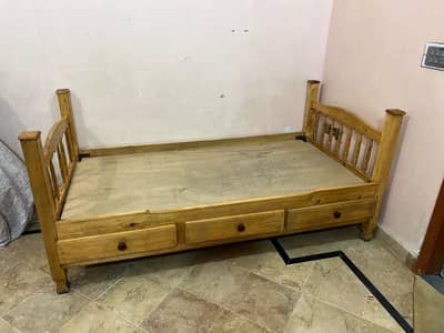 Wooden bed