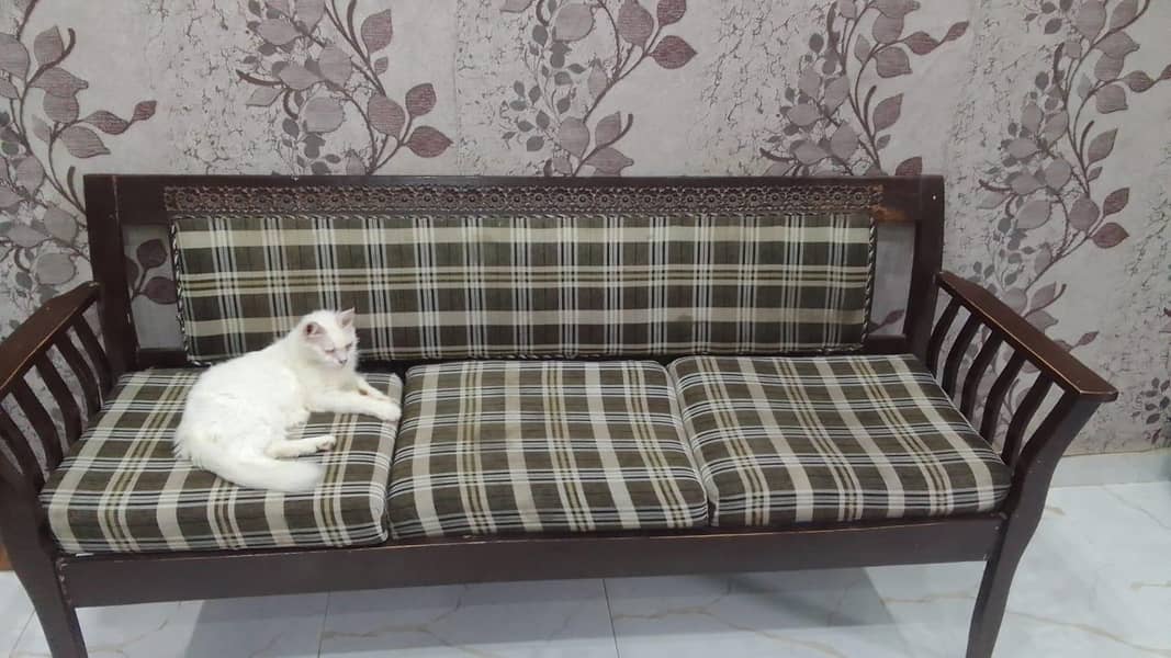 wood sofa set 1